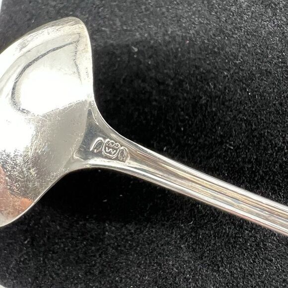 Antique 1900s Weidlich Co. Sterling Silver Small 5.25" Spoon Ladles 35 Grams - Picture 10 of 11